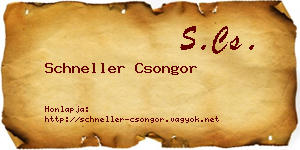 Schneller Csongor névjegykártya